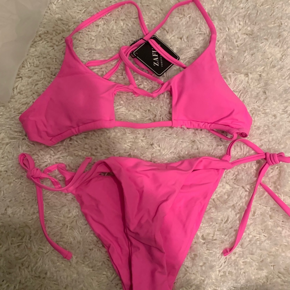 NWT ZAFUL HOT PINK BIKINI